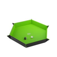 Magnetic Dice Tray Hexagonal Black/Green