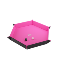 Magnetic Dice Tray Hexagonal Black/Pink