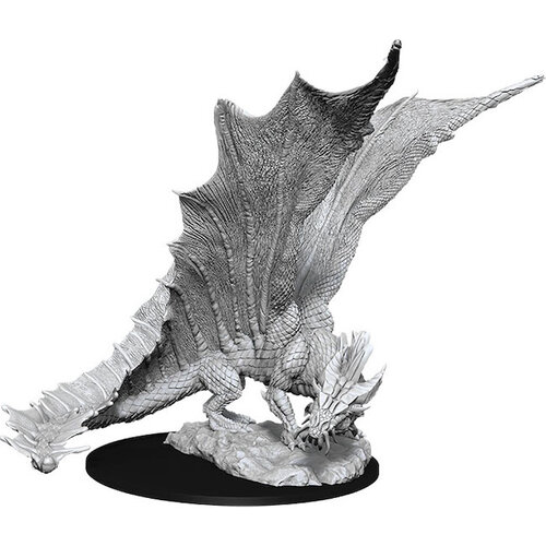 Wizk!ds Unpainted Miniatures- Young Gold Dragon (5E)