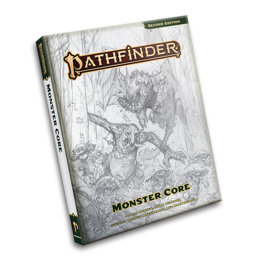 Pathfinder RPG - Monster Core (Second Edition) - Sketch Cover
