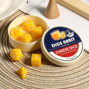 Cheese in Wheel Dice Set Cheese in Wheel Dice Set