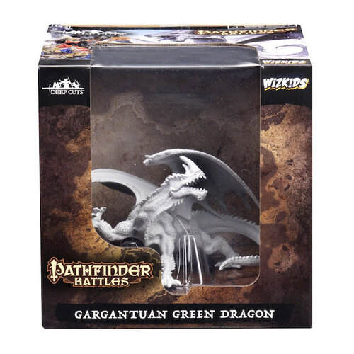 Wizk!ds (WZK73531) Big Miniatures - Gargantuan Green Dragon