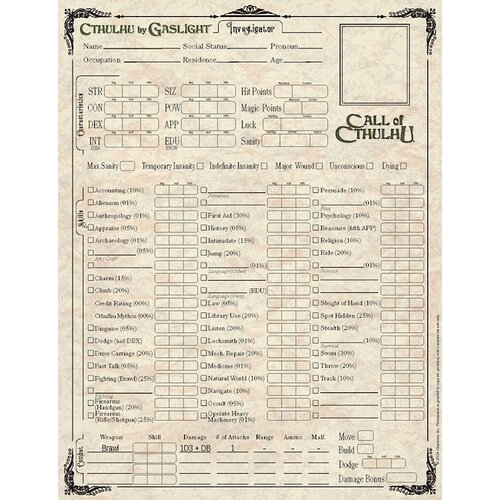 Call of Cthulhu RPG: Cthulhu by Gaslight - Keepers' Guide