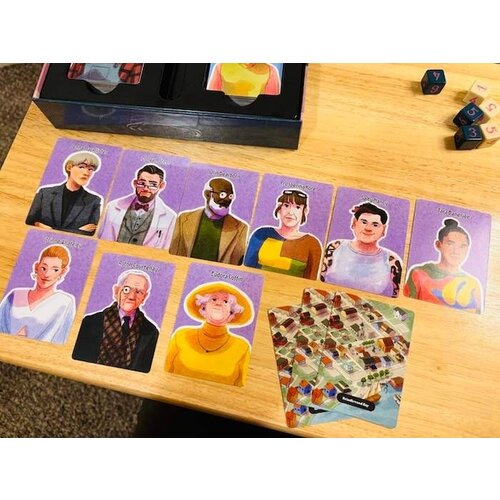 Brindlewood Bay RPG - Suspect Cards & Needlepoint Dice