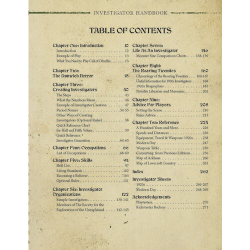 Call of Cthulhu RPG - Investigator Handbook (Hardcover)