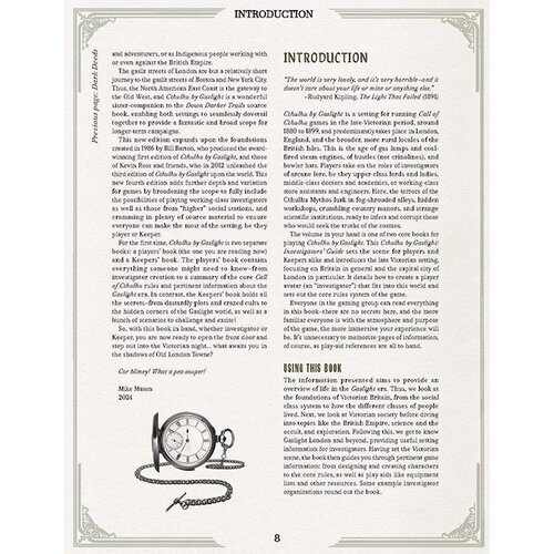 Chaosium Call of Cthulhu RPG: Cthulhu by Gaslight - Investigators' Guide