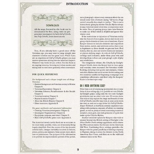 Chaosium Call of Cthulhu RPG: Cthulhu by Gaslight - Investigators' Guide