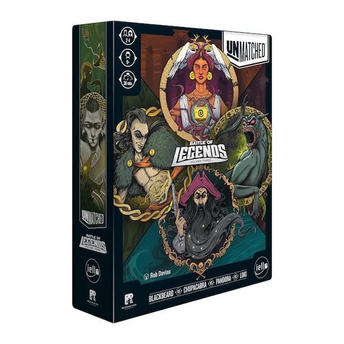 Iello Unmatched: Battle of Legends - Volume Three (Blackbeard, Chupacabra, Pandora, Loki)