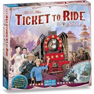 Days of Wonder Ticket To Ride - Map Collection: Asia + Legendary Asia expansion Days of Wonder Ticket To Ride - Map Collection: Asia + Legendary Asia expansion