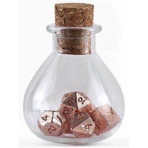 Tiny Dice Set in Potion Bottle - Rose Gold Tiny Dice Set in Potion Bottle - Rose Gold