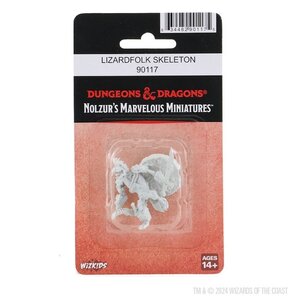 (WZK90117) Unpainted Miniatures - Lizardfolk Skeleton
