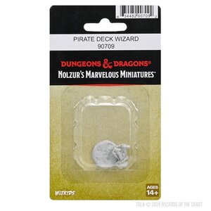 (WZK90709) Unpainted Miniatures - Pirate Deck Wizard