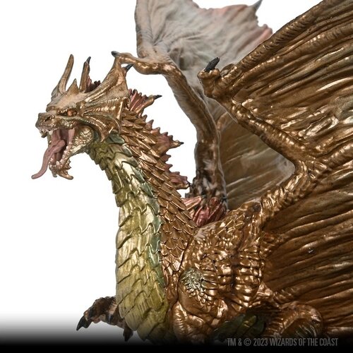 Wizk!ds (WZK96228) Big Miniatures - Adult Brass Dragon (Painted)