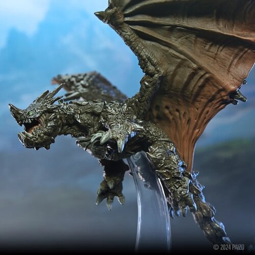 Wizk!ds (WZK97572) Big Miniatures - Adult Adamantite Dragon (Painted)