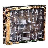 (WZK73698) Unpainted Miniatures - Townspeople & Accessories (Deep Cuts set)