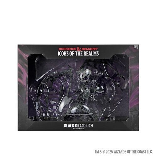 Wizk!ds (WZK96322) Big Miniatures - Black Dracolich (Painted)