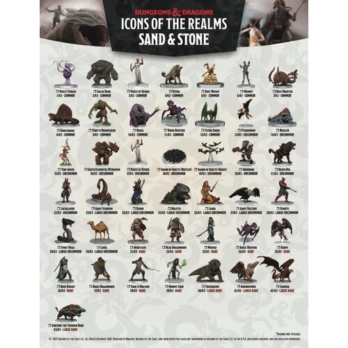D&D Icons of the Realms Miniatures: Sand & Stone - Booster
