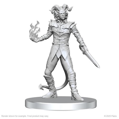 Wizk!ds (WZK90840) Unpainted Miniatures - Vordine (Infantry Devil) & Pitborn Rogue (PF)