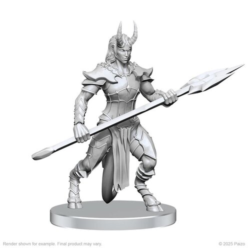 Wizk!ds (WZK90840) Unpainted Miniatures - Vordine (Infantry Devil) & Pitborn Rogue (PF)