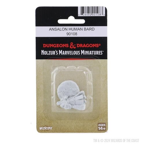 (WZK90108) Unpainted Miniatures - Ansalon Human Bard
