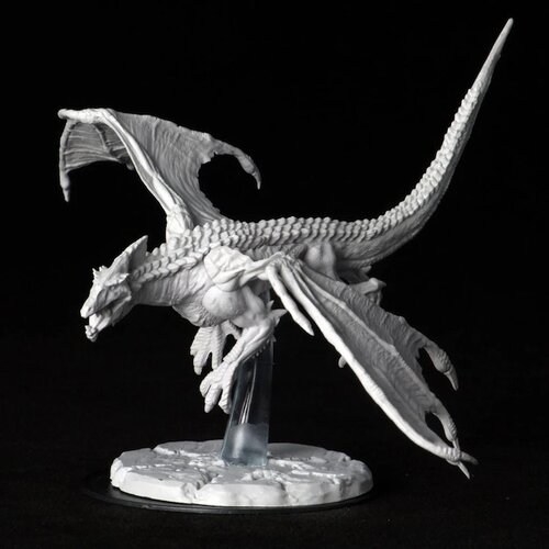 Wizk!ds (WZK73712) Big Miniatures - Young White Dragon