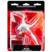 (WZK73712) Big Miniatures - Young White Dragon