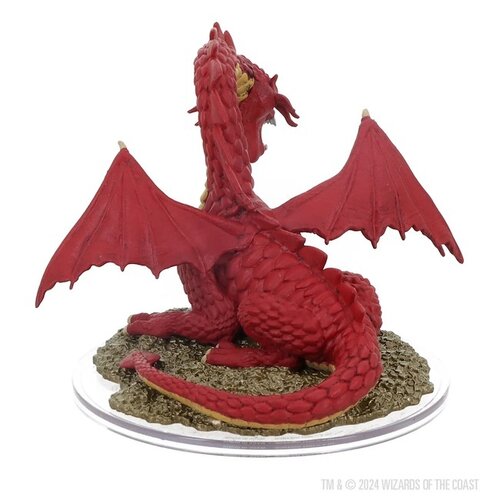 (WZK96298) Big Miniatures - Classic Red Dragon (Painted, 50th Anniversary)