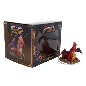 (WZK96298) Big Miniatures - Classic Red Dragon (Painted, 50th Anniversary)