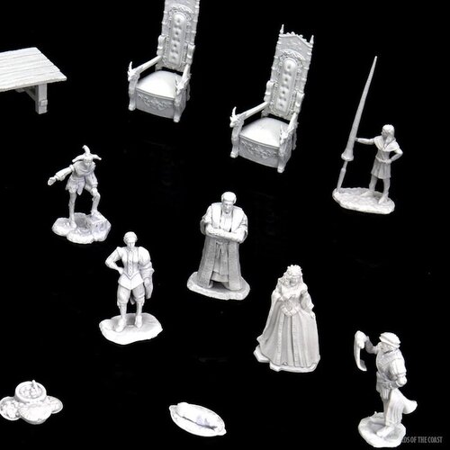 Wizk!ds (WZK90096) Unpainted Miniatures - Castle: Royal Court (Deep Cuts set)