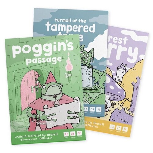 Slowquest Adventure Booklet Pack #1 RPG