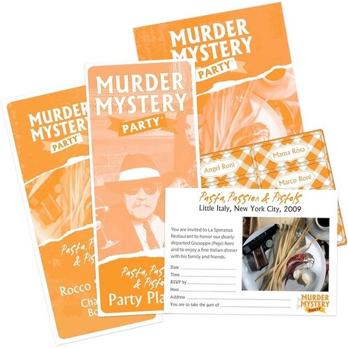 Murder Mystery Party - Pasta, Passions and Pistols