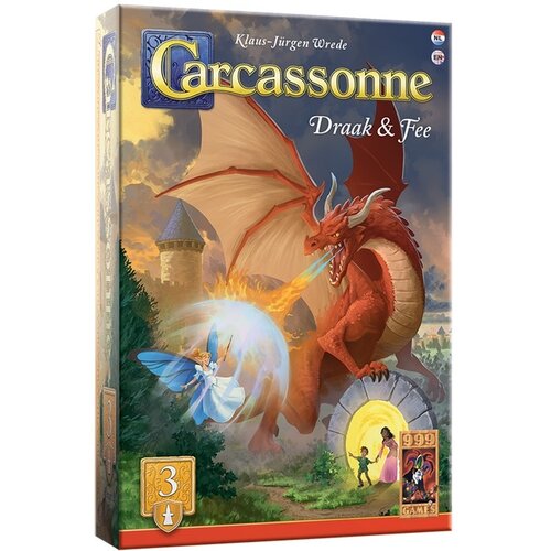 999 Games Carcassonne - Draak & Fee uitbreiding (3) 999 Games Carcassonne - Draak & Fee uitbreiding (3)