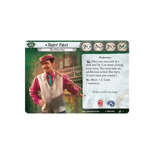Fantasy Flight Arkham Horror LCG - André Patel Investigator Deck