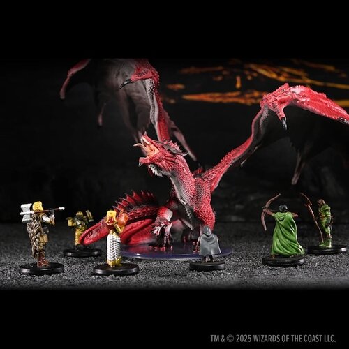 (WZK96321) Big Miniatures - Adult Red Dragon Tyrant (Painted)