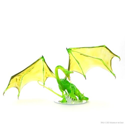 Wizk!ds (WZK96064) Big Miniatures - Adult Emerald Dragon (Painted)