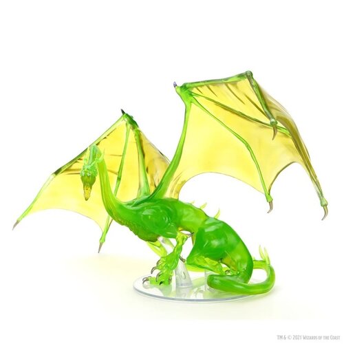 Wizk!ds (WZK96064) Big Miniatures - Adult Emerald Dragon (Painted)
