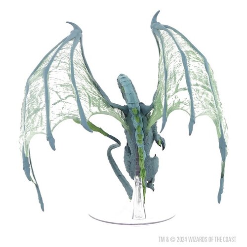 (WZK96301) Big Miniatures - Adult Moonstone Dragon (Painted)