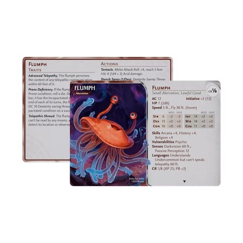 WotC - D&D Reference Cards - Monsters: Mystical and Menacing WotC - D&D Reference Cards - Monsters: Mystical and Menacing