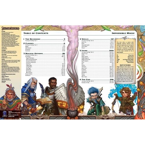 Paizo Pathfinder RPG - Impossible Magic - Sketch Cover Paizo Pathfinder RPG - Impossible Magic - Sketch Cover