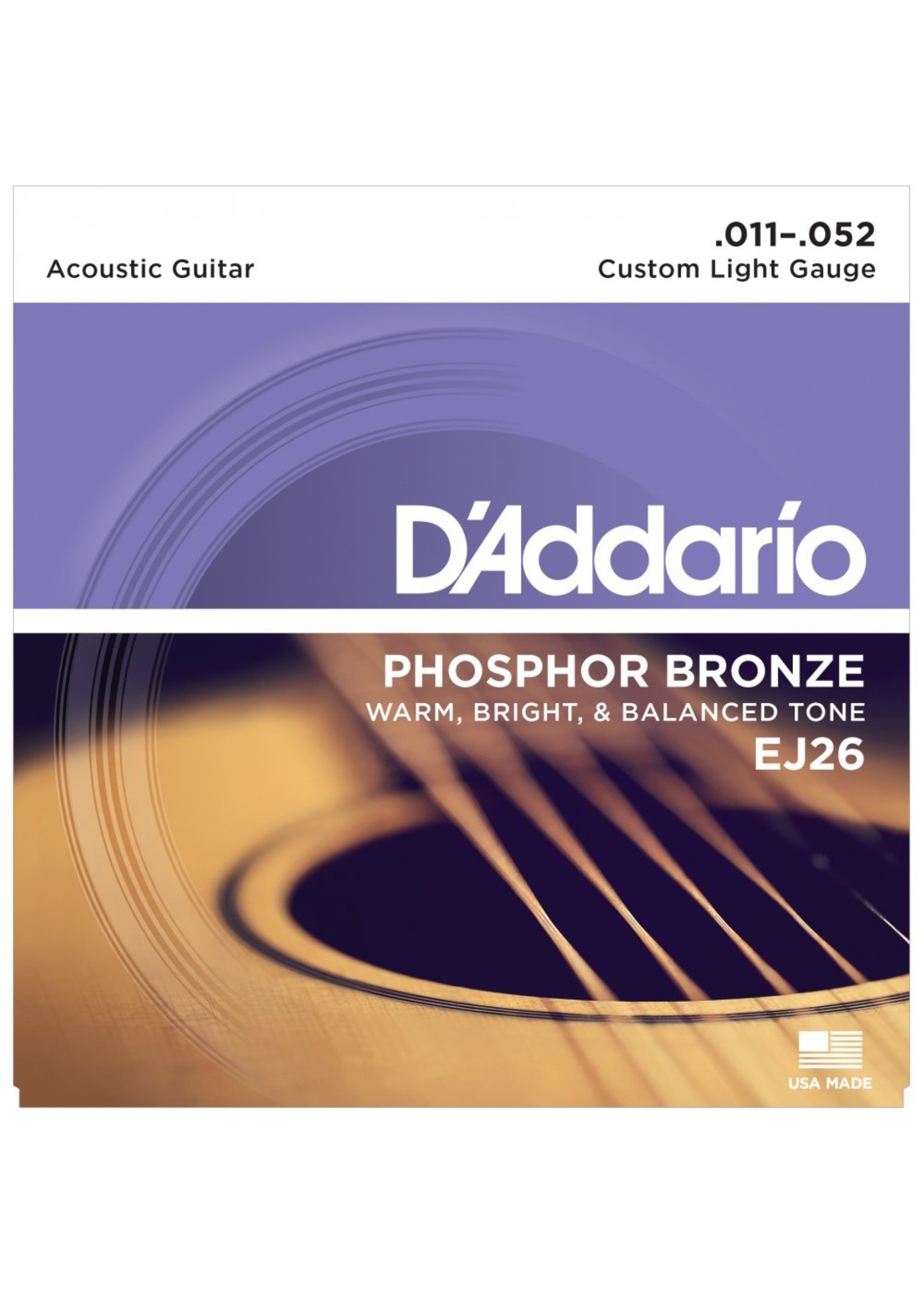 D'Addario Phosphor Bronze Custom lite 11-52
