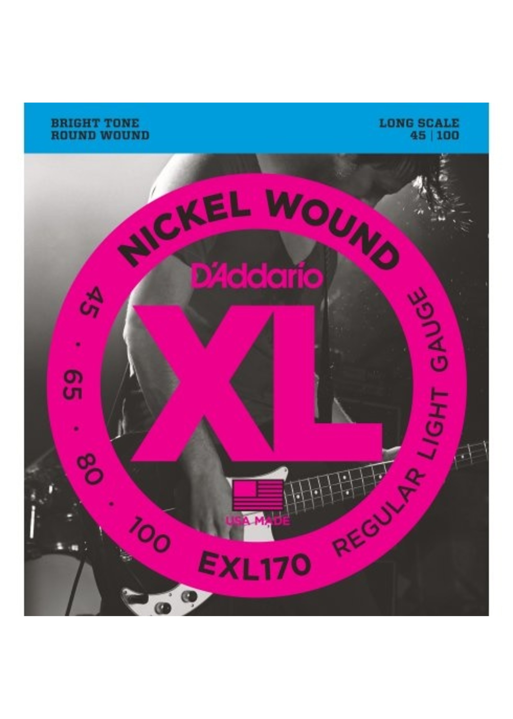 D'Addario Nickel Bass Soft/Long Scale 45-100