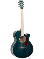 Tanglewood Super Folk Cutaway Aqua Mahogany TW4-BLA