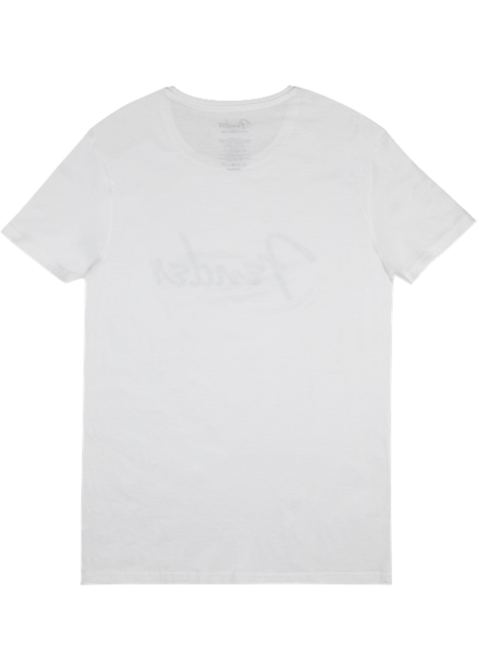 Fender Spaghetti Logo Men's Tee - White, Medium