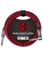Kirlin Kirlin Fabric 10ft Straight To Angle Red Cable