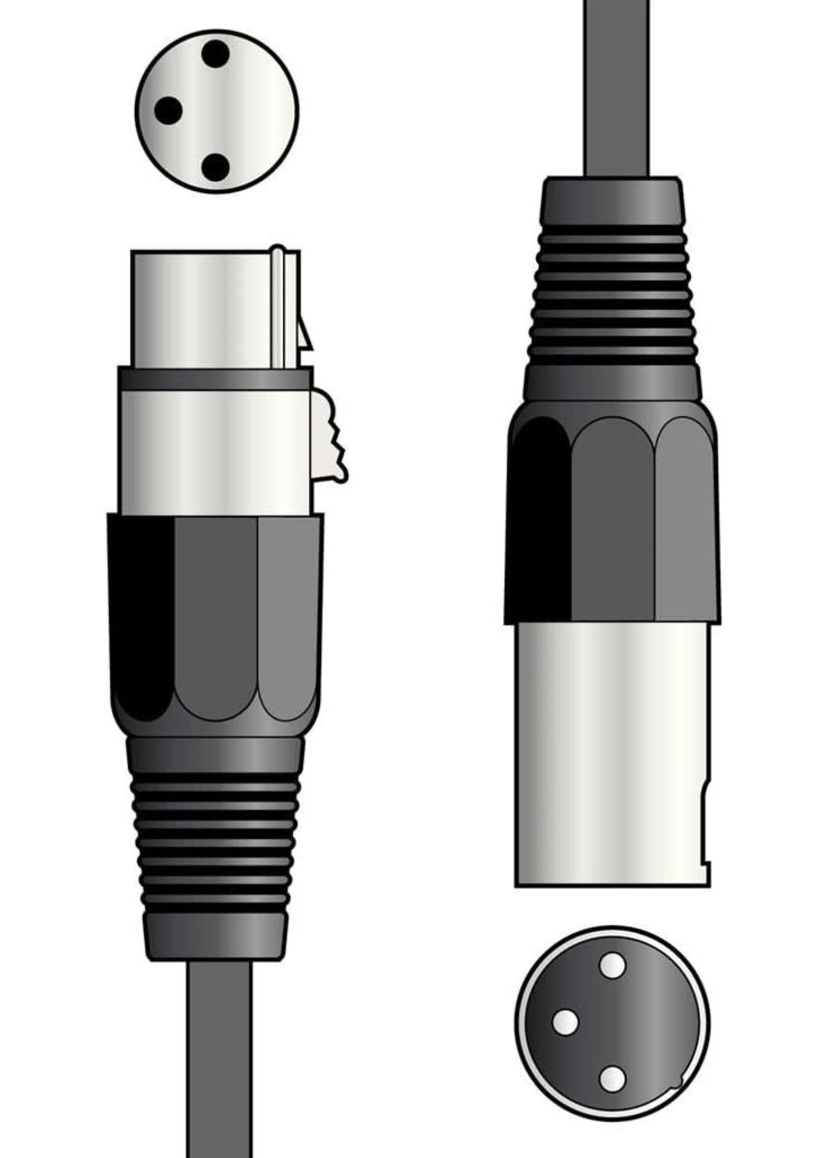 QTX QTX Microphone Lead XLR Female to XLR Male - 6m