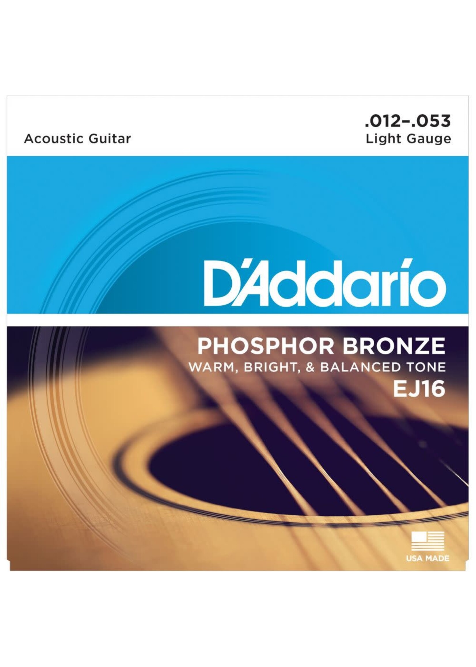 D'Addario Phosphor Bronze Light Acoustic (12-53)