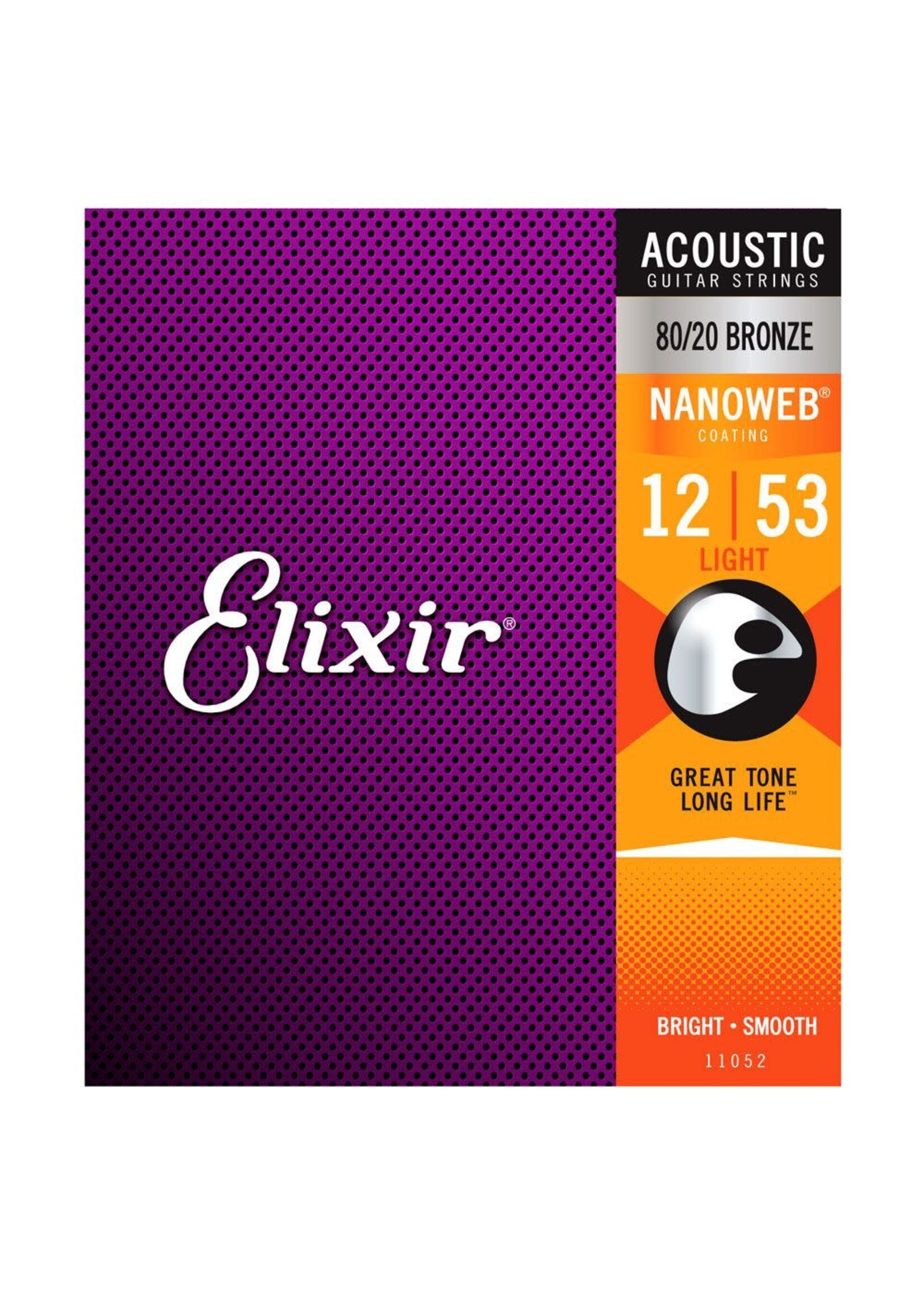 Elixir Nanoweb Acoustic Heavy Strings 12-53