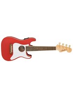 Fender LIMITED EDITION FULLERTON STRAT® UKE, FIESTA RED