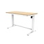 Euroseats Zit Sta Bureau Home Office 120 x 60 cm - Wit Eiken