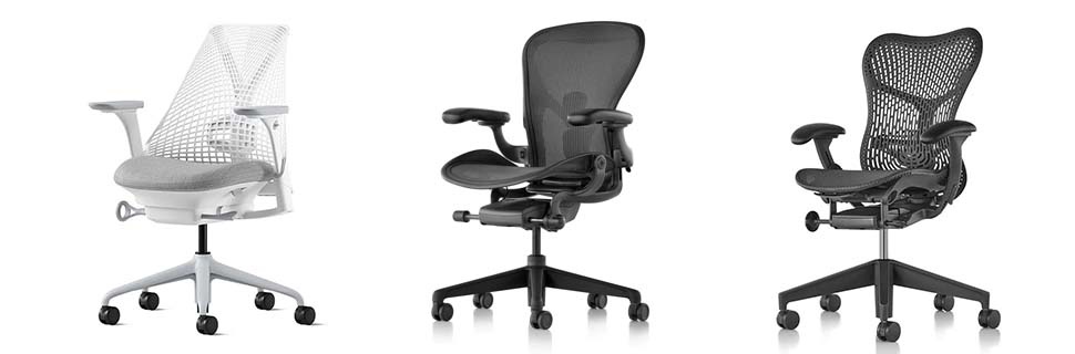 De Herman Miller bureaustoelen
